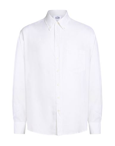 Lc23 Man Shirt Off White Size M Cotton