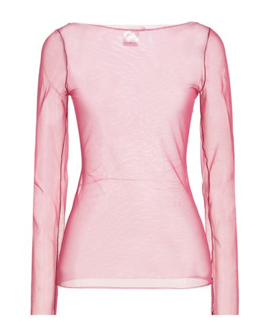 Carla G. Woman Top Fuchsia Size 6 Polyamide In Pink