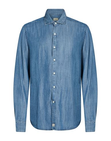 Sonrisa Man Denim Shirt Blue Size 15 ¾ Lyocell