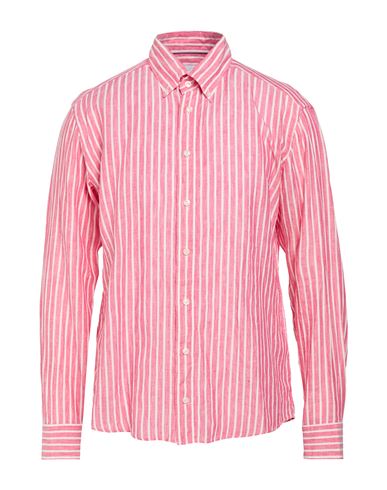 Eton Man Shirt Pink Size 17 Linen