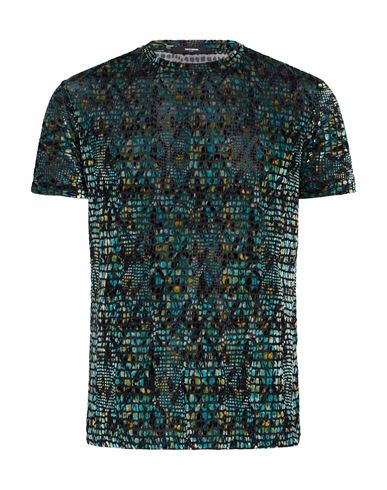 Takeshy Kurosawa Man T-shirt Deep Teal Size L Polyester, Polyamide, Elastane In Green