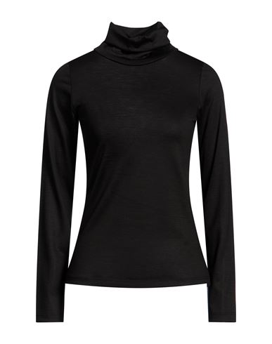 Alpha Studio Woman T-shirt Black Size 12 Wool