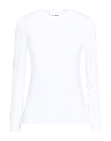 Alpha Studio Woman T-shirt White Size 8 Viscose, Elastane