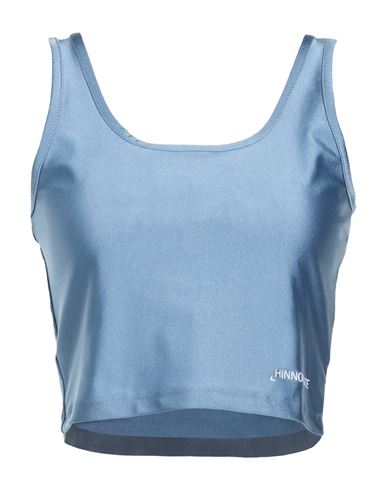 Hinnominate Woman Top Light Blue Size L Polyamide, Elastane