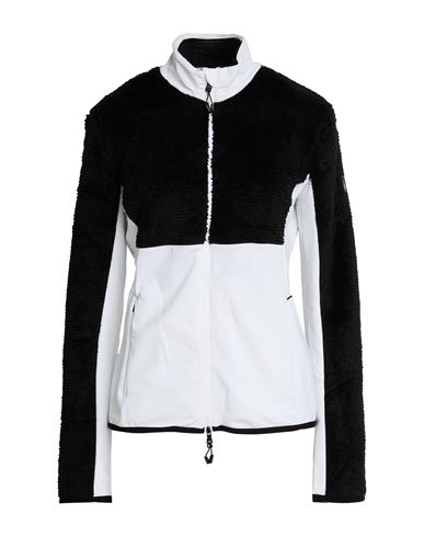 Ea7 Woman Sweatshirt White Size Xl Polyester, Elastane In Multi