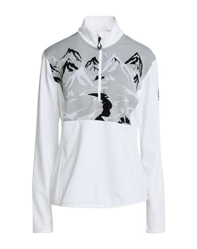 Ea7 Woman Sweatshirt White Size L Polyester, Elastane, Polyamide
