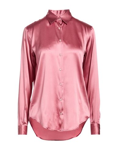 Xacus Woman Shirt Antique Rose Size 10 Silk, Elastane In Pink