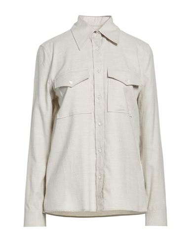 Xacus Woman Shirt Light Grey Size 8 Cotton In Gray