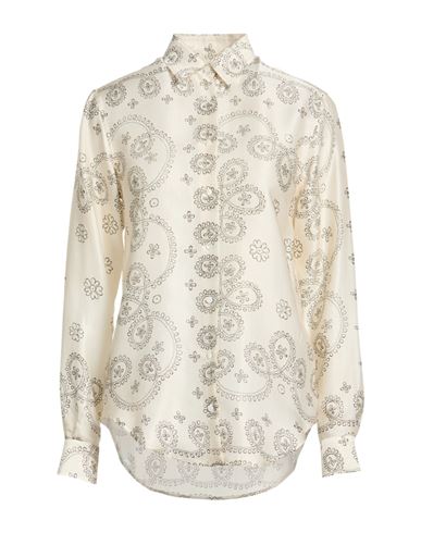 Xacus Woman Shirt Ivory Size 8 Viscose, Silk In White