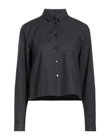 Xacus Woman Shirt Charcoal Size 8 Cotton In Gray