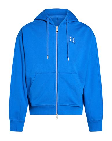 Ader Error Man Sweatshirt Blue Size Xs Cotton