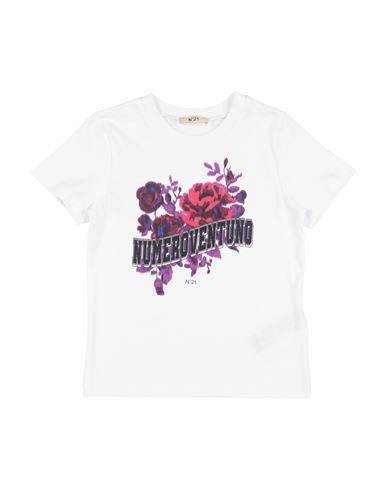 N°21 Babies' Toddler Girl T-shirt White Size 6 Cotton