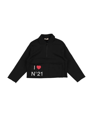N°21 Babies' Toddler Girl Sweatshirt Black Size 6 Cotton