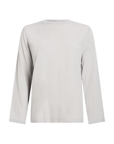 Panicale Woman Top Light Grey Size 8 Acetate, Silk