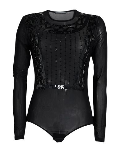 Alberta Ferretti Woman Bodysuit Black Size 6 Polyamide