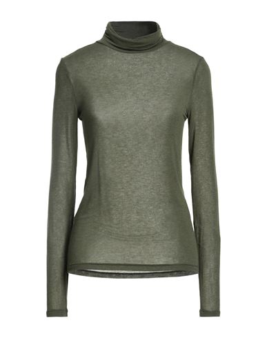 Caractere Caractère Woman T-shirt Military Green Size S Viscose, Polyamide, Cashmere, Elastane