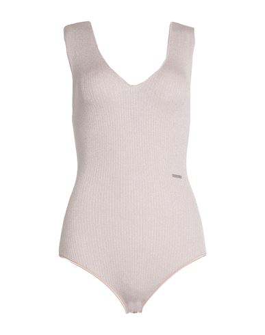 Dsquared2 Woman Bodysuit Ivory Size Xs Viscose, Polyamide, Metallic Fiber In White