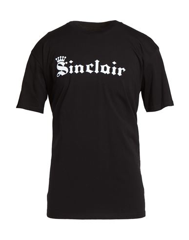 Sinclair Man T-shirt Black Size S Cotton