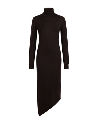 Courrèges Woman Maxi Dress Dark Brown Size S Merino Wool