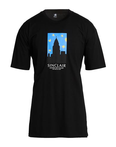 Sinclair Man T-shirt Black Size L Cotton