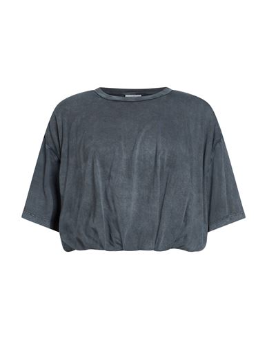 Deha Woman T-shirt Charcoal Size M Cotton In Grey