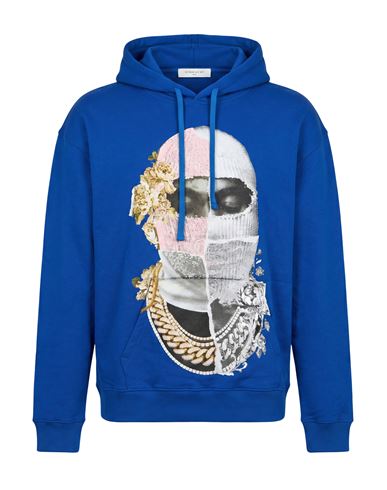 Ih Nom Uh Nit Man Sweatshirt Blue Size M Cotton