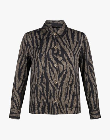 Seventy Venezia Woman Shirt Black Size 4 Viscose