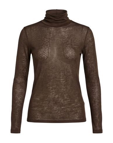 White Wise Woman T-shirt Brown Size Xs Viscose, Nylon, Cashmere, Elastane