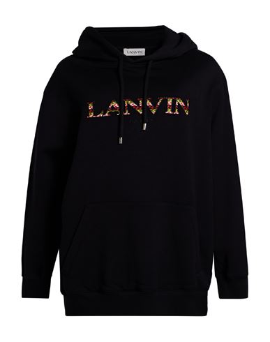 Lanvin Woman Sweatshirt Black Size M Cotton