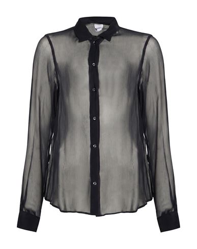 Aspesi Woman Shirt Midnight Blue Size 10 Silk