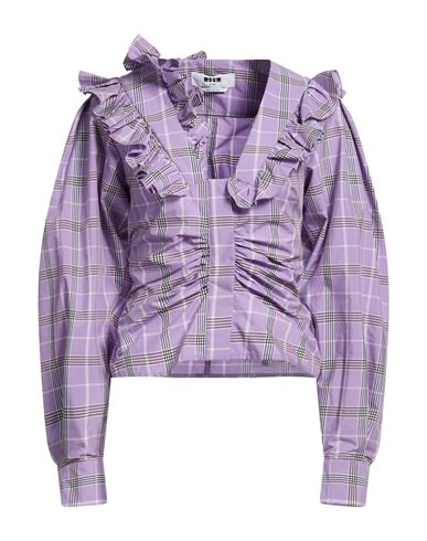 Msgm Camisa Mujer Lila 36 Mujer