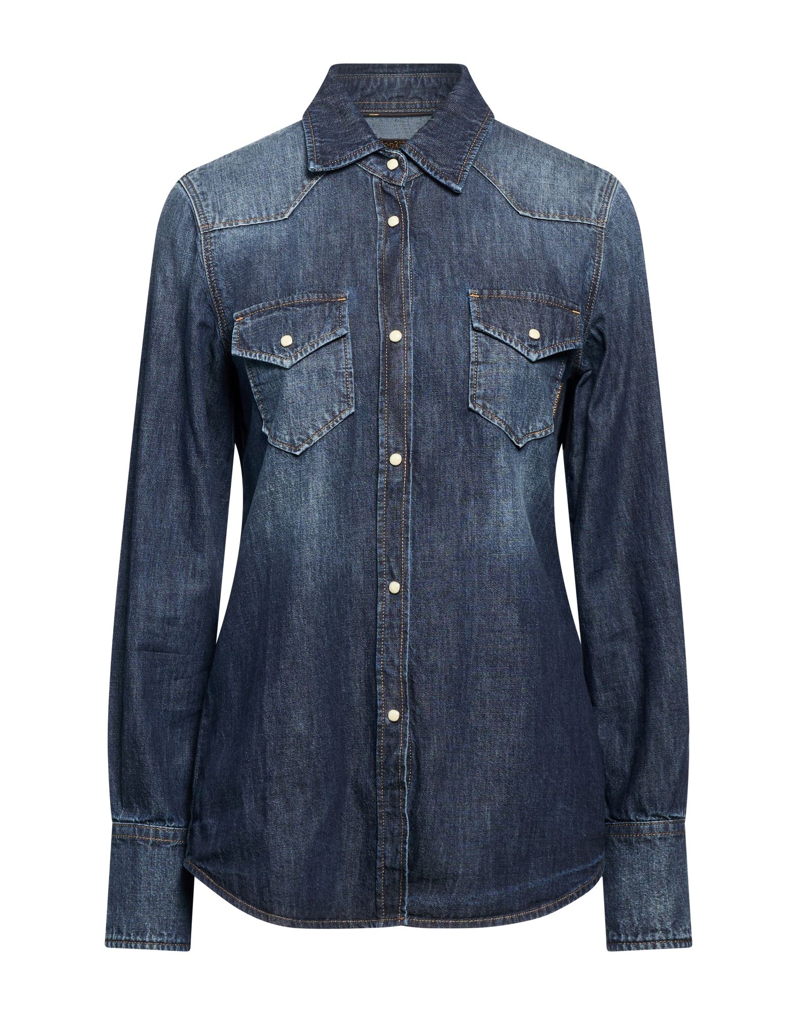 MOORER MOORER ΜΠΛΟΥΖΑΚΙΑ Πουκάμισο denim