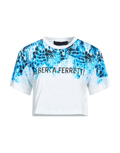 Alberta Ferretti Woman T-shirt Blue Size S Cotton