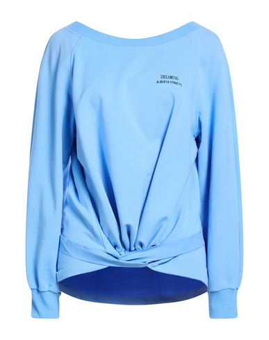 Alberta Ferretti Woman Sweatshirt Azure Size 2 Cotton, Elastane In Blue