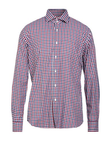 Xacus Man Shirt Brick Size 15 ½ Cotton In Red
