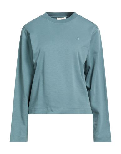 Ottod'ame Woman T-shirt Slate Blue Size 4 Cotton