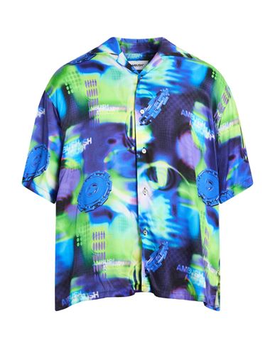 Ambush Man Shirt Lime Green Size 15 Viscose