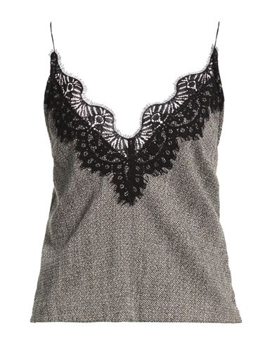 Motel Woman Top Black Size S Polyester, Viscose, Elastane