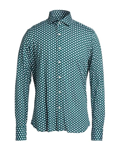 Sonrisa Man Shirt Emerald Green Size 15 ½ Cotton
