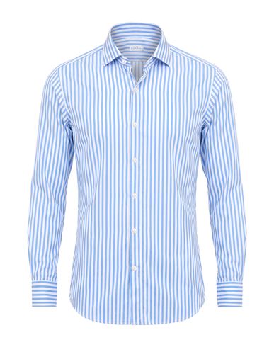 Sonrisa Man Shirt Azure Size 15 ¾ Cotton In Blue