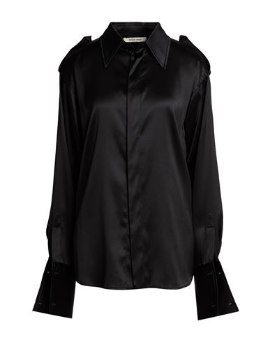 Phoebe Philo Woman Shirt Black Size 2 Silk, Elastane