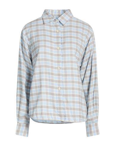 0039 Italy Woman Shirt Sky Blue Size Xs Cotton
