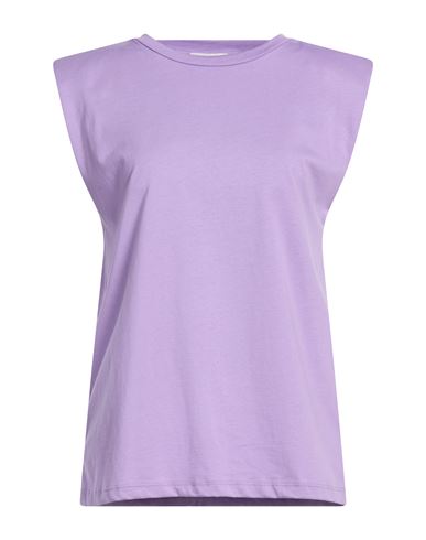 Vicolo Woman T-shirt Purple Size Onesize Cotton