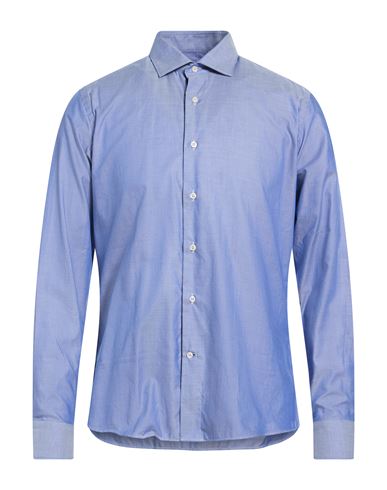 Alea Man Shirt Blue Size 17 ¾ Cotton