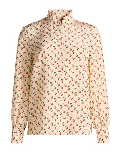 Valentino Garavani Woman Shirt Cream Size 4 Silk In Brown