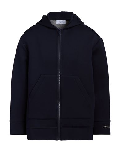 Soallure Woman Sweatshirt Navy Size M Viscose, Elastane In Blue