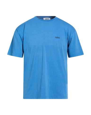 Adish Man T-shirt Azure Size Xs Cotton In Blue