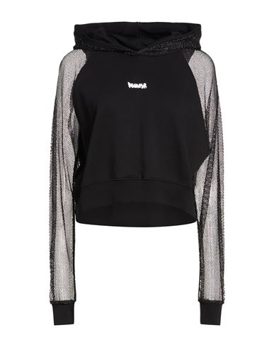 Disclaimer Woman Sweatshirt Black Size Xs Cotton, Polyamide, Metal