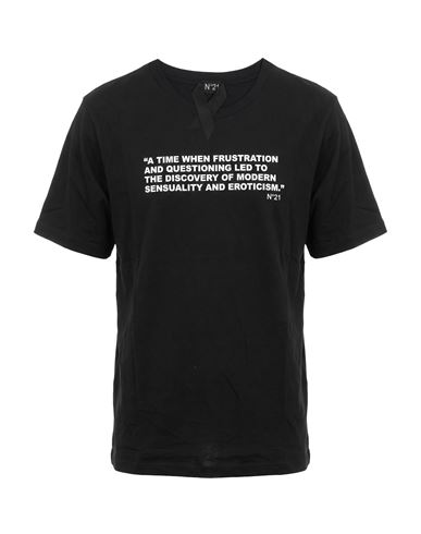 N°21 Man T-shirt Black Size S Cotton