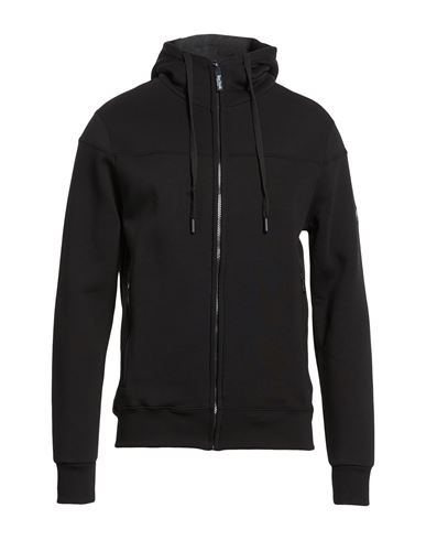 Three Stroke Man Sweatshirt Black Size S Cotton, Polyester
